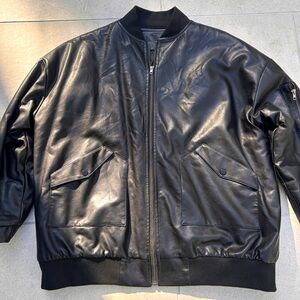 Vintage L Black Leather Jacket